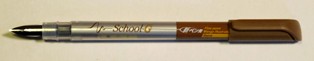 School-G fountain pen, F, sepia
